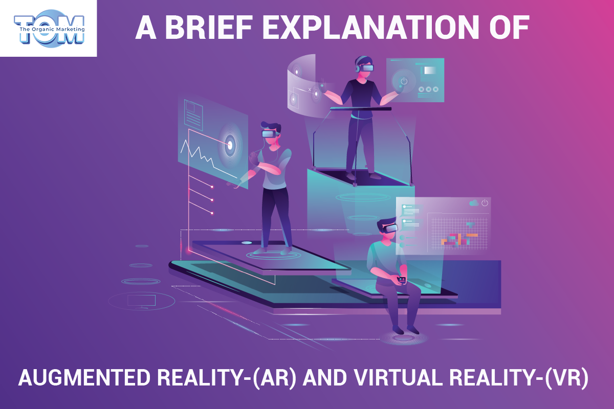 Here is a brief explanation of Augmented Reality (AR) and Virtual Reality (VR)