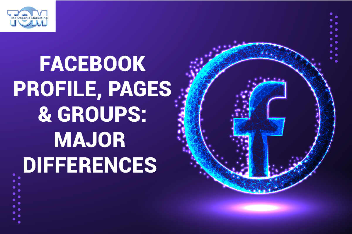 What is the difference between a Facebook profile, a page, and a group?