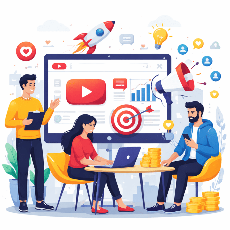 Paid YouTube promotion services in Bangalore for channel growth.