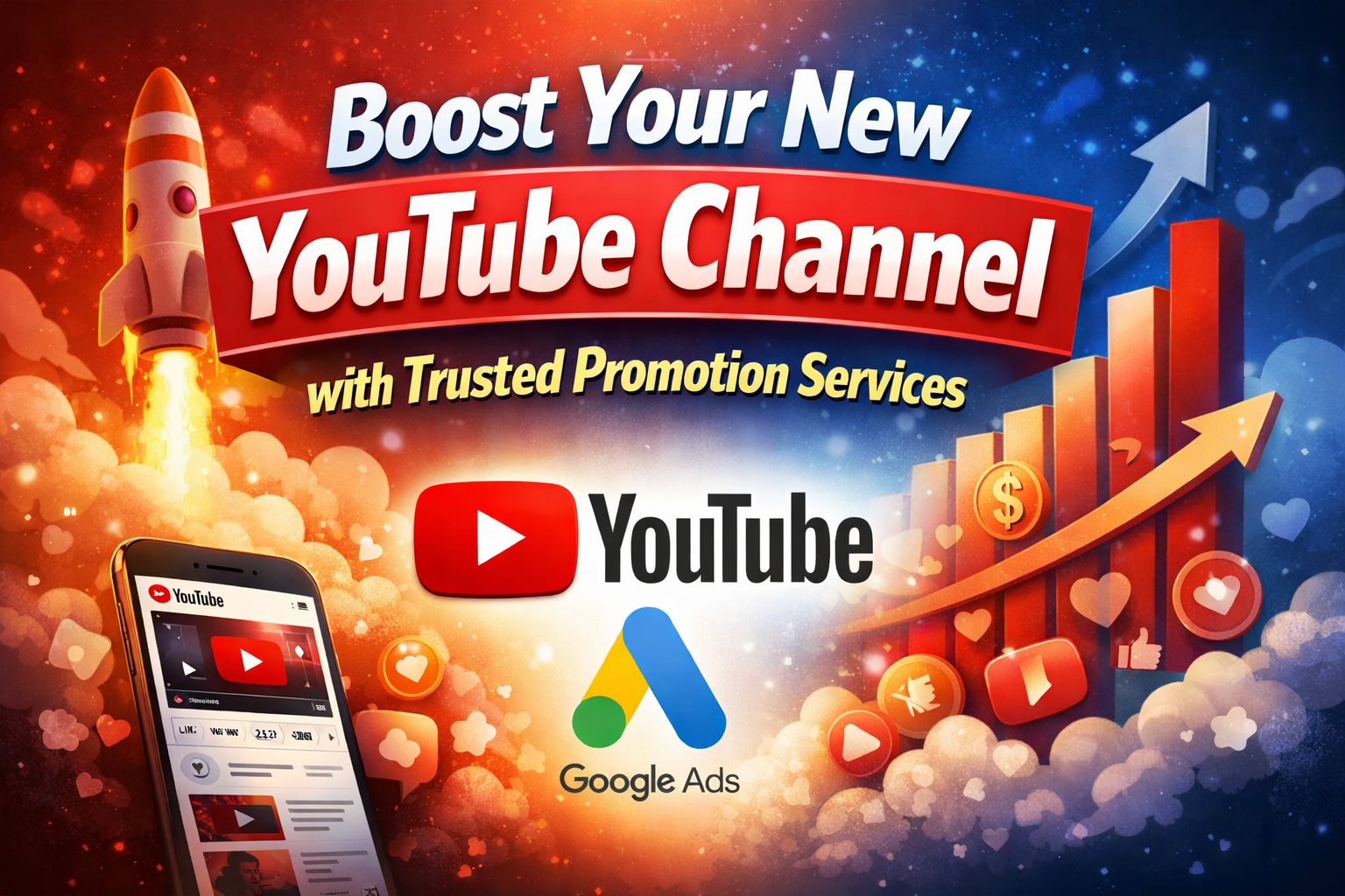 YouTube promotion service helping new creators get real views and grow their channel