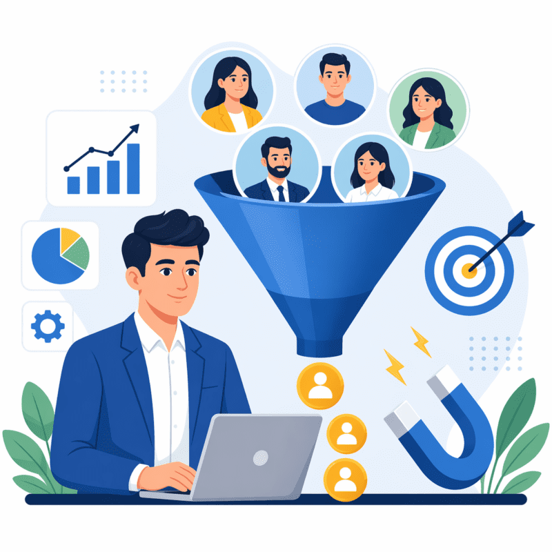 Business lead generation services using Google and Meta advertising for customer growth