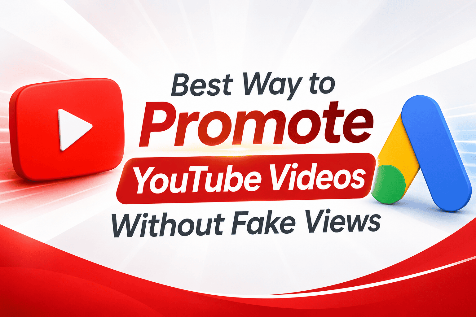 Best way to promote YouTube videos with real views through Google Ads without using fake views.