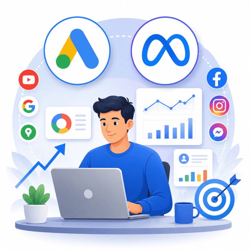 Google and Meta advertising services