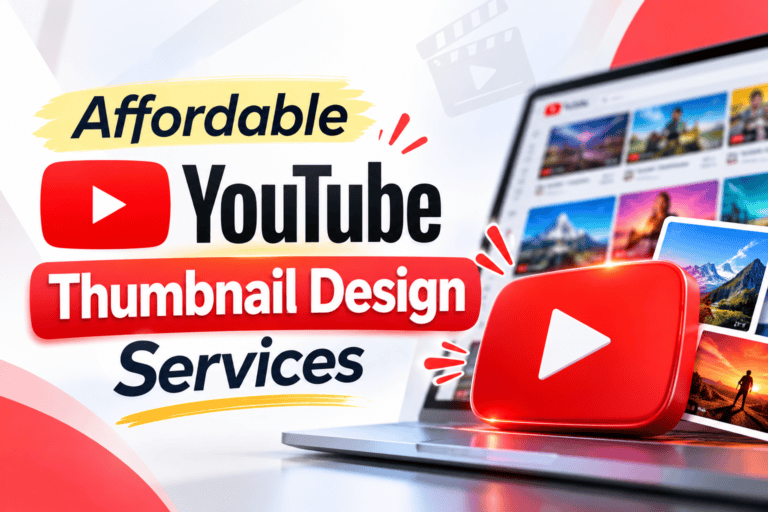 Affordable YouTube thumbnail design services for creators and businesses