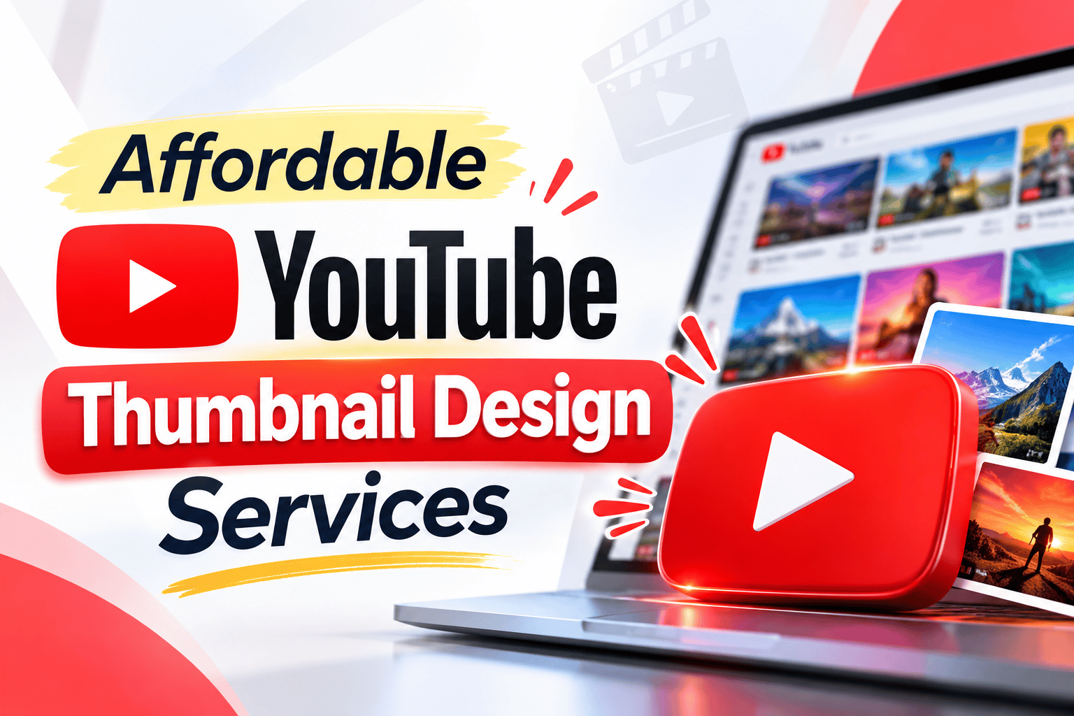 Affordable YouTube thumbnail design services for creators and businesses