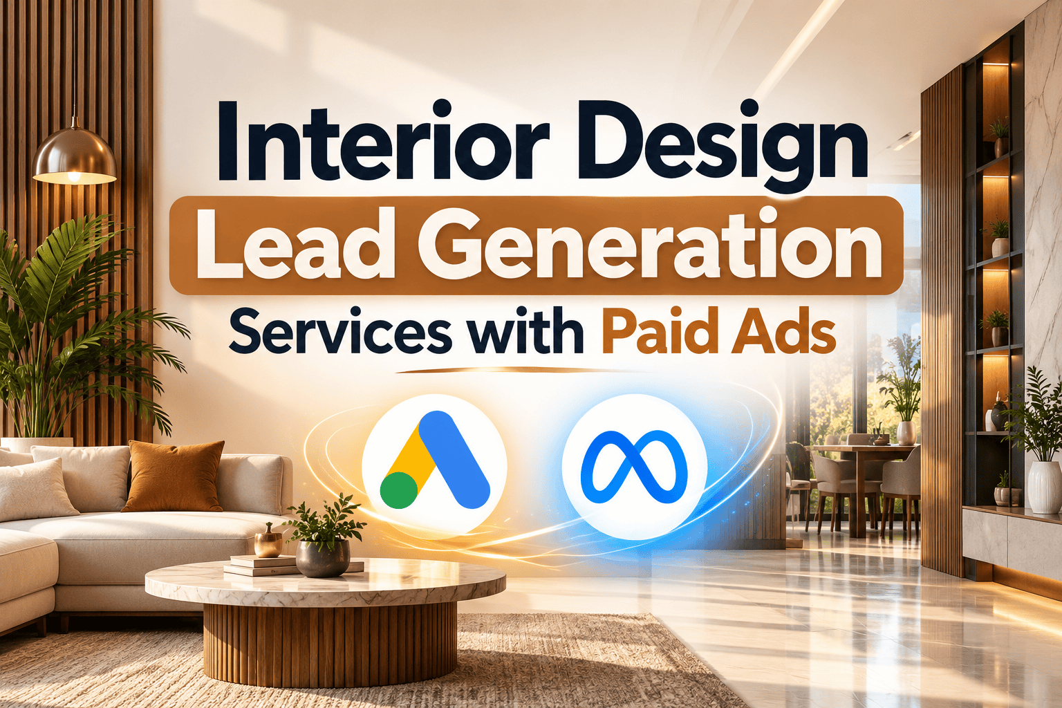 Interior design lead generation services with Google Ads and Meta Ads